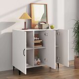  Komoda bela 90x34x80 cm konstruiran les, (20654786) | Shoptok.si