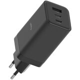 ALLITY zidni polnilec GaN PD QC ATC-01-65WACC 2x USB-C 1x USB-A 65W črn Slike
