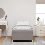  Krevetna konstrukcija Sivo-smeđa 100 x 200 cm tkanina | shoptok.hr