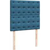 vidaXL Okvir kreveta s madracima tamnoplavi 100x200cm baršunasti | shoptok.hr