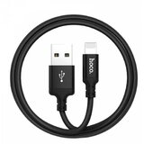 Hoco podatkovni kabel X14 Lightning na USB 1m 3A črn pleten | Shoptok.si