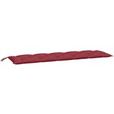  Jastuk za vrtnu klupu boja vina 180 x 50 x 7 cm tkanina Oxford | shoptok.hr