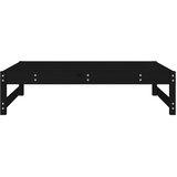 Vrtni tabure crni 120 x 80 cm od masivne borovine | Eponuda.com