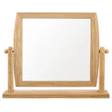 Ogledalo s okvirom od masivnog drveta 33x27 cm –