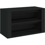 vidaXL regal za čevlje črn 75x35x45 cm inženirski les | Shoptok.si