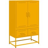 Furnova Visoka omara gorčično rumena 68x39x111,5 cm jeklo, (21954833) | Shoptok.si