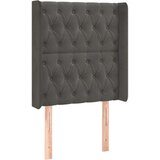  Posteljno vzglavje temno sivo 83x16x118/128 cm žamet, (20793596) | Shoptok.si