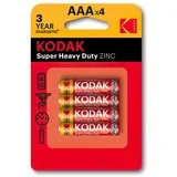 Baterija KODAK,RO3 AAA CINK KLORID 4/1, 1,5 V (887930953329)