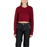 Only Puloverji ONLBIRTIE LS SHORT CABLE O-NECK CC KNT 15350742 Rdeča Cene