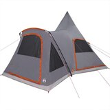 Teepee šator s krovom Siva i narančasta 545 x 450 x 295 cm | shoptok.hr
