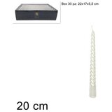  SVIJEĆA UVIJENA LAMINIRANA 20 CM BIJELA Cijene