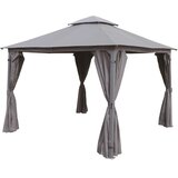 Caballo jekleni paviljon antracit 330 cm x 330 cm | Shoptok.si