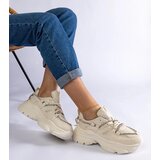 Gemre Ivett Women's Beige Sports Sneakers | Shoptok.si