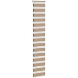 Zebra zavjesa Pješčano smeđa 40x200 cm Širina tkanine 35,9 cm Poliester | Shoptok.si