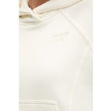 Reebok Bombažen pulover ženski, bež barva, s kapuco, 100214102 | Shoptok.si