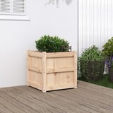  Vrtna sadilica 50 x 50 x 50 cm od masivne borovine | shoptok.hr