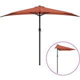  The Living Store Balkonski senčnik z aluminijastim drogom terakota 300x155x223cm - Balkonski Senčnik, (21497232) | Shoptok.si