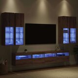  Set Zidnog TV Ormara s LED Osvjetljenjem 7 pcs hrast artisan | shoptok.hr