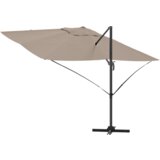vidaXL Suncobran s nagibom Taupe Poliester Velik Sklopiv | shoptok.hr