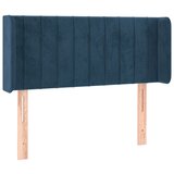 vidaXL Uzglavlje s ušima tamnoplavo 83x16x78/88 cm baršunasto | shoptok.hr