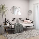 Okvir za krevet na razvlačenje crni metalni 90 x 200 cm | shoptok.hr