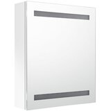  LED kupaonski ormarić s ogledalom sjajni bijeli 50 x 14 x 60 cm | shoptok.hr