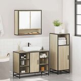vidaXL 3-dijelni set kupaonskog namještaja boja hrasta sonome drveni | shoptok.hr