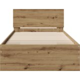 vidaXL posteljni okvir brez vzmetnice in naslona umetni hrast 90x200 cm | Shoptok.si