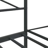 vidaXL Dnevni krevet bez madraca crni 100x200 cm čelik | shoptok.hr