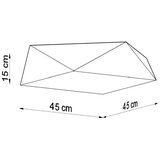 Sollux SL.0692 - stropna svetiljka hexa 3xE27/60W/230V bela | Eponuda.com