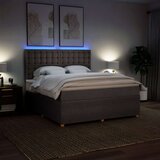  Krevet s oprugama i madracem smeđesivi 180x200 cm tkanina | shoptok.hr