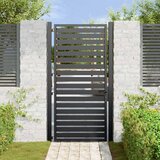  Vrtna vrata s mogućnošću zaključavanja crna 100x180 cm aluminijska | Eponuda.com