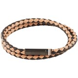 Guess Zapestnica rjava / svetlo rjava / srebrna | Shoptok.si
