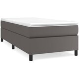  s oprugama i madracem sivi 80 x 200 cm od umjetne kože | shoptok.hr