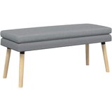  Klupa s dvostrukim slojem Svjetlosiva 110 x 40 x 47 cm Tkanina | Eponuda.com