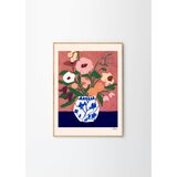 The Poster Club Plakat 30x40 cm Flowers on Blue Table – | Shoptok.si