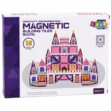 Magnetic Construction Blocks Princess Castle Pink 58 pcs. | shoptok.hr