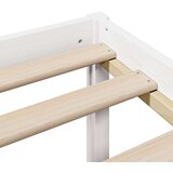  Krevet s regalom za knjige bez madraca bijeli 75x190cm borovina | shoptok.hr
