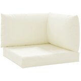  The Living Store Blazine za kavč iz palet 3 kosi kremno belo blago - Blazina Za Palete, (21487272) | Shoptok.si
