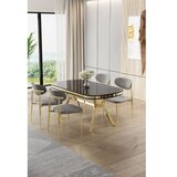 Hanah home trpezarijski set, 5 dijelova, siva | Eponuda.ba