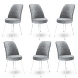 Hanah home Set od 6 trpezarijskih stolica Dexa Sivo-bijela | Eponuda.ba