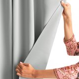 Restilo zasłona BLACKOUT kolor jasny szary szarfa upinająca styl klasyczny taśma materiał blackout 140x175 | shoptok.hr