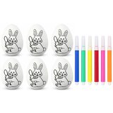  Easter Styrofoam Eggs For Painting Markers Felt-tip Pens Bunny 6pcs | Shoptok.si