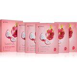 KORIKA SuperFruits Dragon Fruit - Set of 5 Calming Face Sheet Masks set maski za lice ima povoljniju cijenu Dragon fruit (s umirujućim djelovanjem) | shoptok.hr