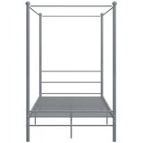  Okvir za krevet s nadstrešnicom sivi metalni 140 x 200 cm | Eponuda.ba