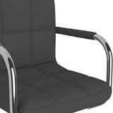vidaXL Jedilni stol temno sivo blago, (20940163) | Shoptok.si