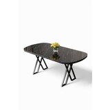 Hanah home Trpezarijski sto Kaye Black Marble Black Cene