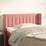  Uzglavlje s ušima ružičasto 103x16x78/88 cm baršunasto | shoptok.hr