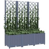  Sadilica s rešetkom tamnosiva 120 x 40 x 136 cm pp | shoptok.hr