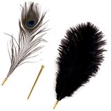 Sevanda Natural Peacock Flirting Feather Tickler Cene